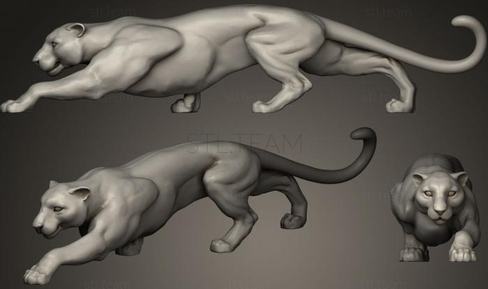 3D модель Крадущаяся пантера (STL)